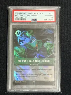 Disney Lorcana We Don't Talk About Bruno Enchanted 213/204 PSA 10 - Image 1