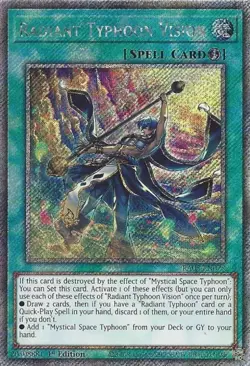RA05-EN075 Radiant Typhoon Vision - Platinum Secret Rare Card 1st Edition RA05 - Image 1