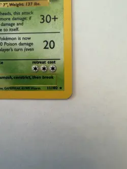 Nidoking 11/102 Base Set HOLO Pokemon Card ⭐ WOTC 1999 Unlimited LP/NM - Image 4