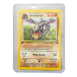AERODACTYL Prerelease Pokemon Card - WOTC - 1st Edition Fossil 1/62 HOLO NM (A) - Image 1