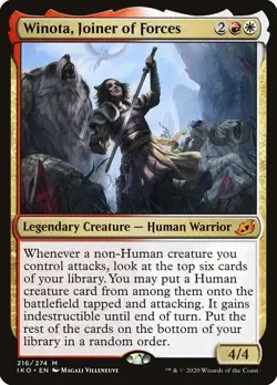 Winota, Joiner of Forces [Ikoria: Lair of Behemoths] Near Mint - Image 1