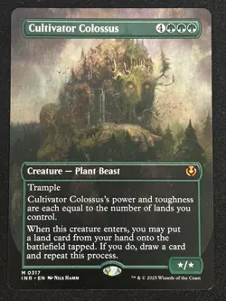 1x MTG Cultivator Colossus (Borderless) - Innistrad Remastered (INR) #317 - Image 1