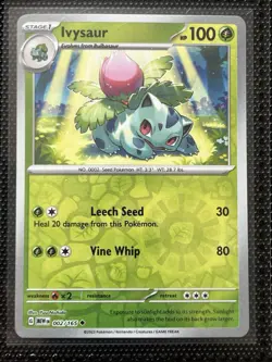 Pokemon 151 001-009 Reverse Holo EX Set Venusaur Charizard Blastoise - Image 3