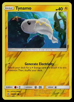 Pokemon Card Unified Minds Tynamo 64/236 Common Reverse Holo - Image 1