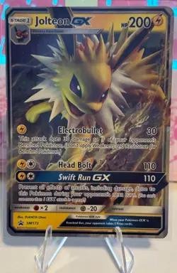 2019 POKEMON BLACK STAR PROMO JOLTEON GX SM173 - Image 1