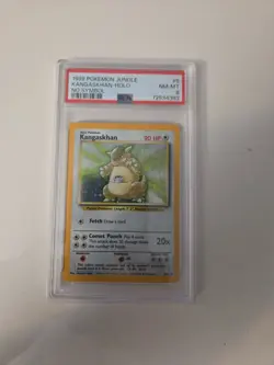 1999 POKEMON JUNGLE NO SYMBOL #5 KANGASKHAN-HOLO PSA 8 - Image 1