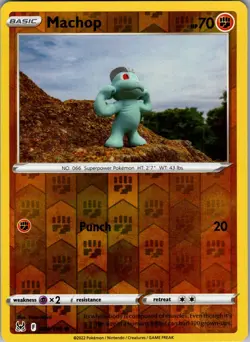 Machop Lost Origin 086/196 Common Reverse Holo Pokemon Near Mint - Image 1
