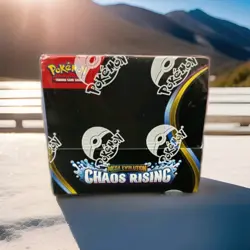 Pokemon Mega Evolution Chaos Rising Booster Box Factory Sealed In Hand Right Now - Image 1