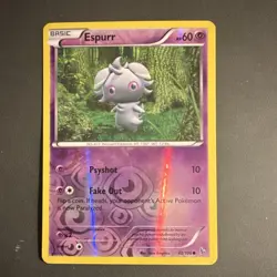 The Pokemon Company Pokemon TCG Espurr 42/106 Flashfire Reverse Holo Common HP60 - Image 1