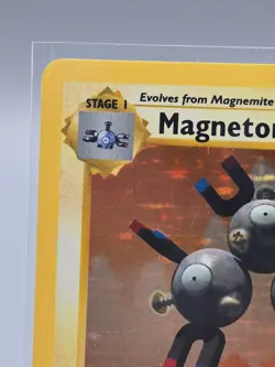 Pokemon TCG Magneton Base Set Shadowless Holo Rare 9/102 60 HP 1999 English - Image 2