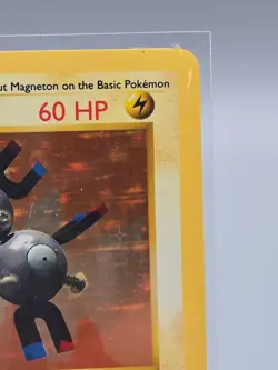Pokemon TCG Magneton Base Set Shadowless Holo Rare 9/102 60 HP 1999 English - Image 3