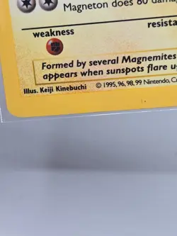 Pokemon TCG Magneton Base Set Shadowless Holo Rare 9/102 60 HP 1999 English - Image 5