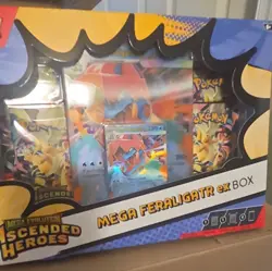 Pokemon TCG Mega Evolution Ascended Heroes Mega Feraligatr ex Box Promo + Boost… - Image 2