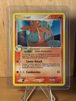 Pokemon Camerupt 3/100 Crystal Guardians Reverse Holo STAMPED! - Image 2