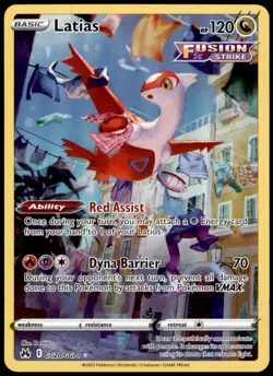 Latias GG20/GG70 Holo Crown Zenith Galarian Gallery Pokemon NM - Image 1