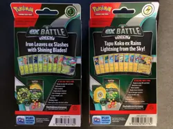 2x Pokemon TCG ex Battle Decks - 1x Iron Leaves ex & 1x Tapu Koko ex (Sealed) - Image 2