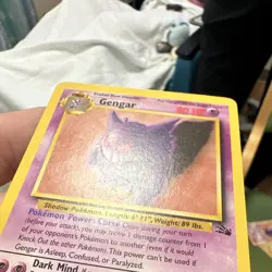 Wizards Pokemon TCG Gengar 20/62 Fossil English 1999 80HP Unlimited -1 - Image 3