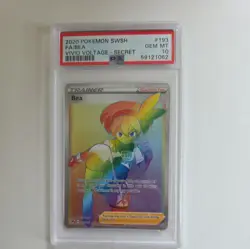 Bea (Secret) 193/185 Swsh04: Vivid Voltage Holo PSA 10 Pokemon - Image 1