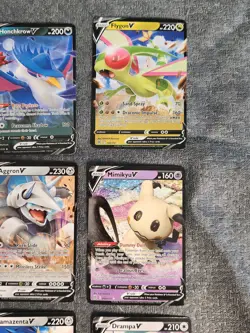 9 Pokemon V Cards Bundle Raikou Mimikyu Flygon Ultra Rare Style Collection - Image 2