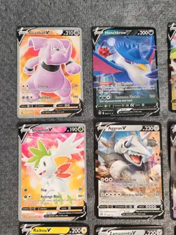 9 Pokemon V Cards Bundle Raikou Mimikyu Flygon Ultra Rare Style Collection - Image 3