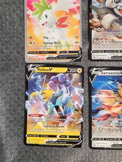 9 Pokemon V Cards Bundle Raikou Mimikyu Flygon Ultra Rare Style Collection - Image 5
