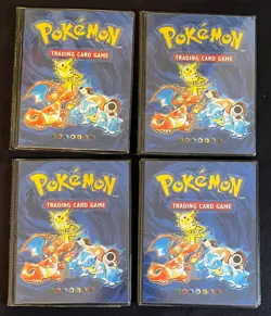 Pokemon Ultra PRO / WOTC Original 1999 4 Pocket Binders x4; Charizard Pikachu + - Image 1