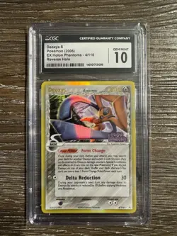 2006 Pokemon EX Holon Phantoms #4 Deoxys Reverse Holo CGC 10 - Image 1
