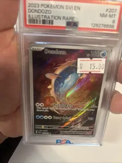 2023 Pokemon SV - Scarlet & Violet - Dondozo #207 Illustration Rare - PSA 8 - Image 1