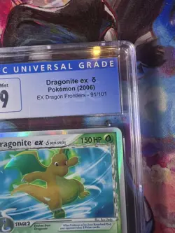 2006 Pokemon Ex Dragon Frontiers - #91/101 Dragonite Ex Holo CGC 9 - Image 4