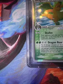 2006 Pokemon Ex Dragon Frontiers - #91/101 Dragonite Ex Holo CGC 9 - Image 5