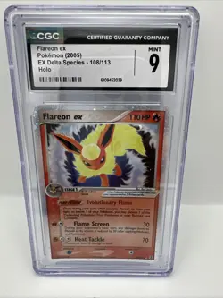Flareon Vaporeon Jolteon Delta Species Silver EX Delta Species Pokemon CGC9 Set - Image 2