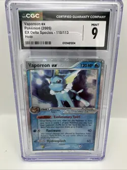 Flareon Vaporeon Jolteon Delta Species Silver EX Delta Species Pokemon CGC9 Set - Image 4