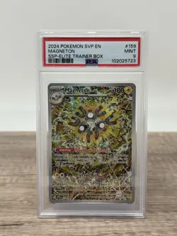 Pokemon TCG Magneton SVP 159 Black Star Promo Surging Sparks PSA 9 - Image 1