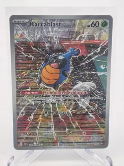 Karrablast 094/086 Sv: Black Bolt Holo Near Mint (NM) Pokemon TCG - Image 1