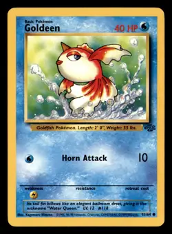 Goldeen 53/64 Common Jungle Pokemon Unlimited Lightly Played - Image 1