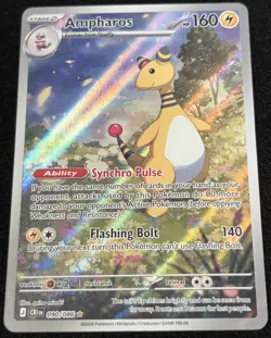 Ampharos 090/086 Illustration Rare Pokemon TCG: Chaos Rising - Pack Fresh - Image 1