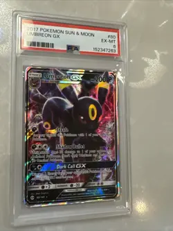 2017 POKEMON SUN & MOON 80/149 UMBREON GX - PSA 6 - Image 1