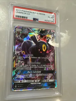 2017 POKEMON SUN & MOON 80/149 UMBREON GX - PSA 6 - Image 2