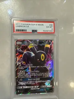 2017 POKEMON SUN & MOON 80/149 UMBREON GX - PSA 6 - Image 3
