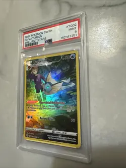 Pokemon TCG Vaporeon TG02/TG30 Brilliant Stars Ultra Rare Full Art Holo PSA 9 - Image 1