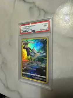 Pokemon TCG Vaporeon TG02/TG30 Brilliant Stars Ultra Rare Full Art Holo PSA 9 - Image 4