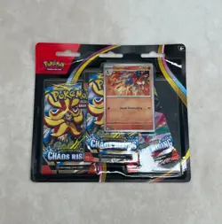 POKEMON TCG ME04: Chaos Rising 3-Pack Blister NEW Sealed - Image 1
