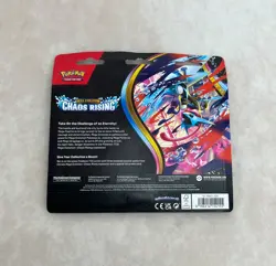POKEMON TCG ME04: Chaos Rising 3-Pack Blister NEW Sealed - Image 2