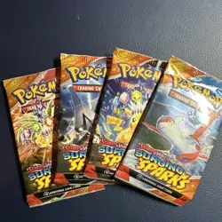 Pokemon Surging Sparks Booster Packs art set of 4 Sealed - Image 1