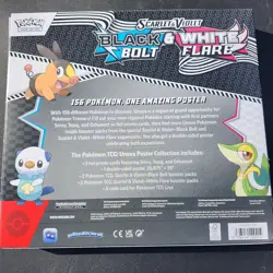 Pokemon TCG SV10.5 Black Bolt & White Flare Unova Poster Collection Box Sealed - Image 2