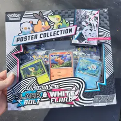 Pokemon TCG SV10.5 Black Bolt & White Flare Unova Poster Collection Box Sealed - Image 3