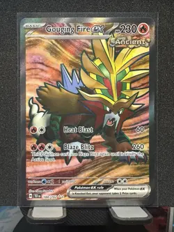 Gouging Fire ex Full Art UR 188/162 Pokemon TCG Temporal Forces Ultra Rare - NM - Image 1