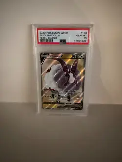 Pokemon Dubwool V Full Art - 188/192 - Rebel Clash - PSA 10 - Image 1