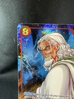 One Piece Bandai Silvers Rayleigh OP08-118 Secret Rare Holo Alt Art 8000 C8 EN - Image 2