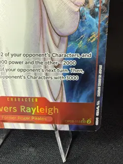 One Piece Bandai Silvers Rayleigh OP08-118 Secret Rare Holo Alt Art 8000 C8 EN - Image 5